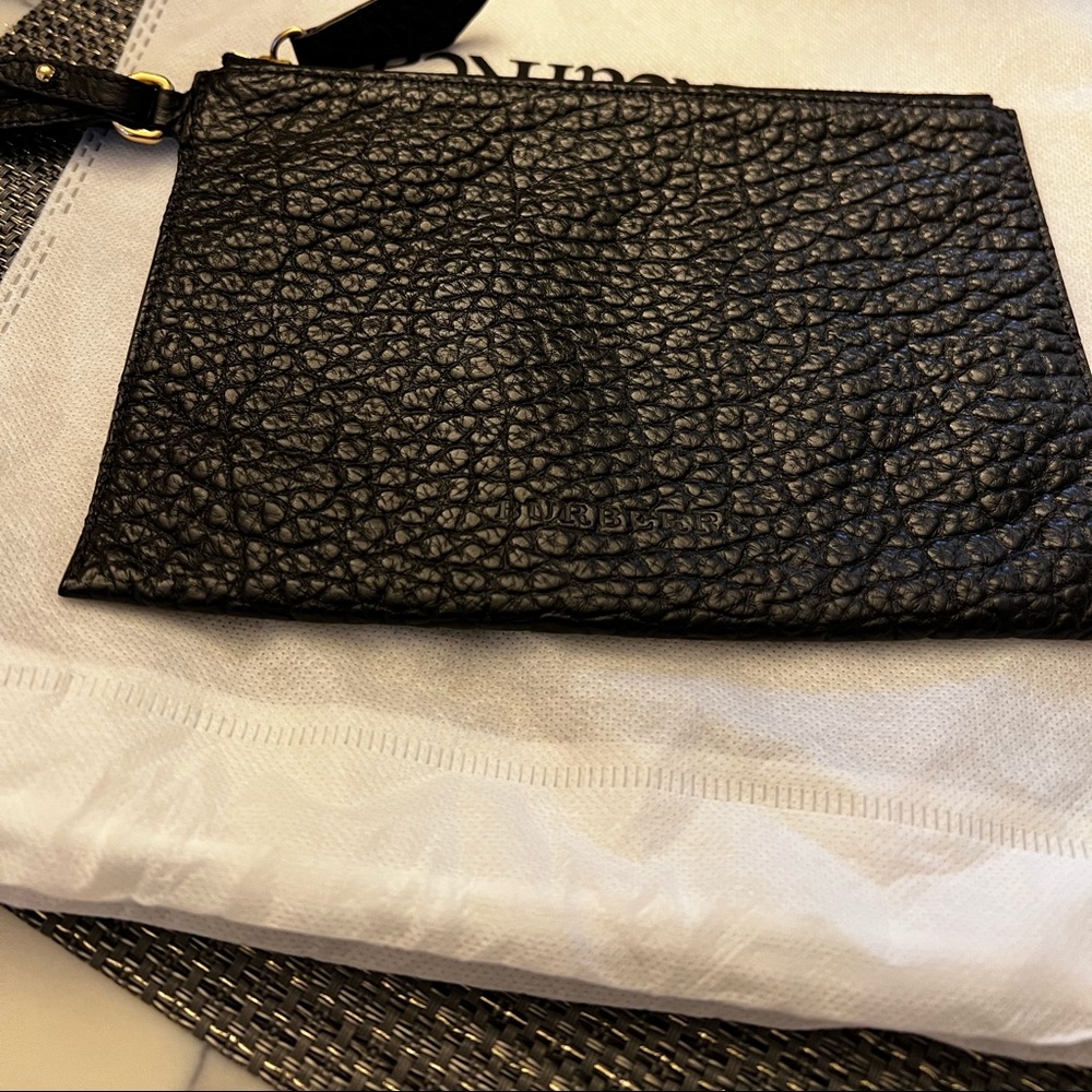 Burberry leather clutch/wristlet